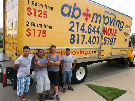 Ab movers - Thursday: 7:00 AM - 11:00 PM. Friday: 7:00 AM - 11:00 PM. Saturday: 6:00 AM - 11:00 PM. AB Moving and Labor: Our customer review rating is 4.9 stars out of 5 after 317 reviews from real customers moving in Orlando, Florida. See our prices & book online.